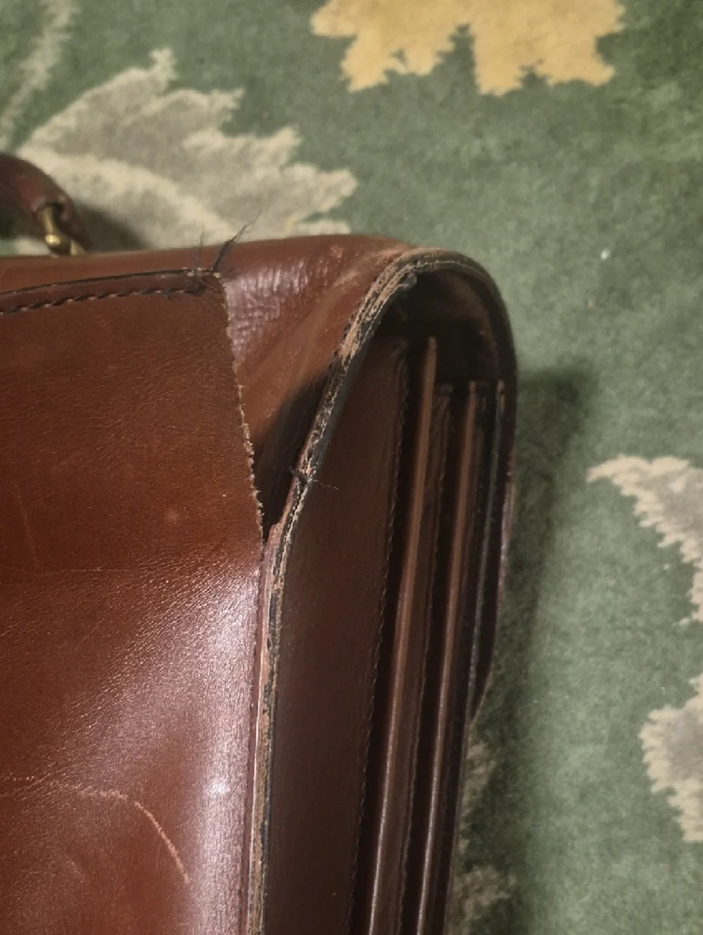 Classic Brown Leather Briefcase - Men's Professional Bag